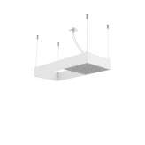 Fima Carlo Frattini Moove F2993B | Ceiling mounted showerhead with white matt frame
