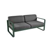 FERMOB Bellevie | 2-Seater Sofa – Graphite Cushions