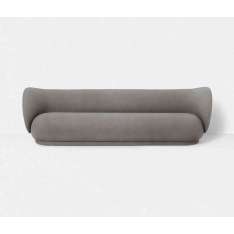 ferm LIVING Rico 4-Seater Sofa - Brushed - Warm Grey