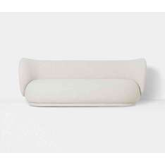 ferm LIVING Rico 3-Seater Sofa - Bouclé - Off-White