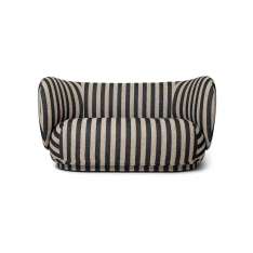 ferm LIVING Rico 2-Seater Louisiana - Sand/Black