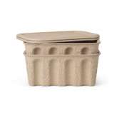 ferm LIVING Paper Pulp Box - Small - Set of 2 - Brow