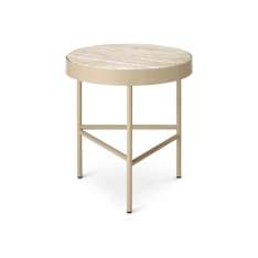 ferm LIVING Travertine Table - Medium - Cashmere