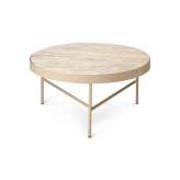 ferm LIVING Travertine Table - Large - Cashmere
