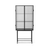ferm LIVING Haze Vitrine - Reeded glass Black
