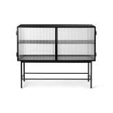 ferm LIVING Haze Sideboard - Reeded glass - Black