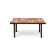 ferm LIVING Flod Coffee Table-Terracotta/Black