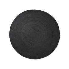 ferm LIVING Eternal Round Jute Rug - Large - Black