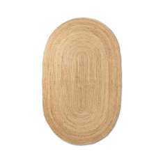 ferm LIVING Eternal Oval Jute Rug - Small - Natural