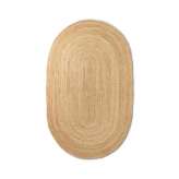 ferm LIVING Eternal Oval Jute Rug - Small - Natural