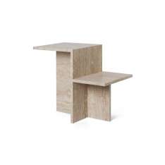 ferm LIVING Distinct Side Table - Travertine