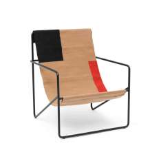 ferm LIVING Desert Lounge Chair - Black/Block