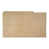 ferm LIVING Crease Wool Rug - Large - Light Sand