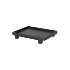 ferm LIVING Bon wooden Tray small - Black Stained Oak