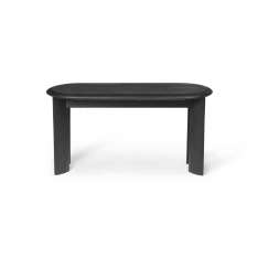 ferm LIVING Bevel Bench - Black Oiled Oak