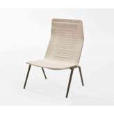 Fast Zebra Knit High-back lounge armchair
