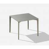 Fast AllSize square table with speckled aluminium top