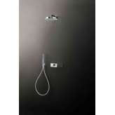 Fantini Nostromo | 3/4'' built-in thermostatic shower mixer, Shower arm, Rain showerhead, Shower set