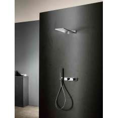 Fantini Milano | Rain showerhead - 3/4'' built-in thermostatic shower mixer - Shower set