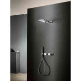 Fantini Milano | Rain showerhead - 3/4'' built-in thermostatic shower mixer - Shower set