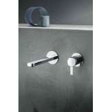 Fantini Lamé | Wall-mount washbasin mixer