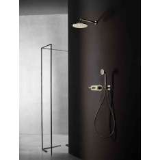 Fantini Icona Deco | 3/4'' built-in thermostatic shower mixer - shower arm - Rain showerhead - Shower set