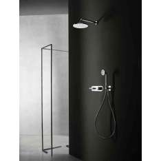 Fantini Icona Deco | 3/4'' built-in thermostatic shower mixer - shower arm - Rain showerhead - Shower set