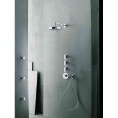 Fantini Al/23 Aboutwater Boffi E Fantini | 3/4'' built-in thermostatic shower mixer, 3/4'' stop valve, shower arm, Rain showerhe