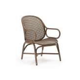 Expormim Frames Low backrest armchair with rattan legs