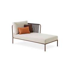 Expormim Nido Hand-woven right chaise longue module