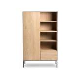 Ethnicraft Whitebird | Oak storage cupboard - 1 door - 1 drawer - varnished