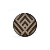 Ethnicraft Urban Geometry tray collection | Graphite Chevron wooden valet tray - wooden rim - round - L