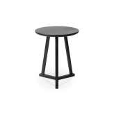 Ethnicraft Tripod | Oak black side table - varnished