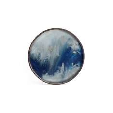 Ethnicraft Tribal Quest tray collection | Blue Mist Organic glass tray - round - S