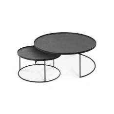 Ethnicraft Tray tables | Round tray coffee table set - L/XL (trays not included)