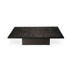 Ethnicraft Tabwa | Teak Blok black coffee table - varnished