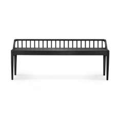 Ethnicraft Spindle | Oak black bench - varnished