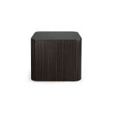 Ethnicraft Roller Max | Mahogany dark brown square side table - varnished
