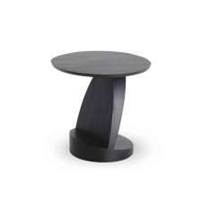 Ethnicraft Oblic | Teak black side table - varnished