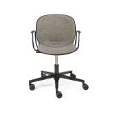 Ethnicraft Noor | RBM office chair - with armrest - grey