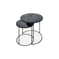 Ethnicraft Nesting | Charcoal side table - set of 2