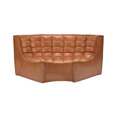 Ethnicraft N701 | sofa - round corner - old saddle