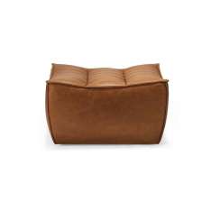 Ethnicraft N701 | Sofa - footstool - old saddle