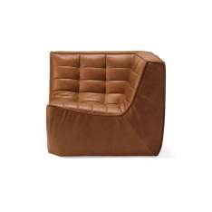 Ethnicraft N701 | Sofa - corner - old saddle
