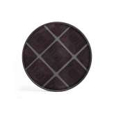 Ethnicraft Linear Flow tray collection | Slate Linear Squares glass tray - round - XL