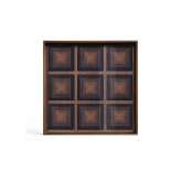 Ethnicraft Linear Flow tray collection | Ink Squares glass tray - square - L