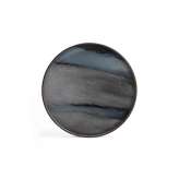 Ethnicraft Linear Flow tray collection | Graphite Organic glass tray - round - L