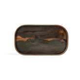Ethnicraft Linear Flow tray collection | Bronze Organic glass valet tray - rectangular - L