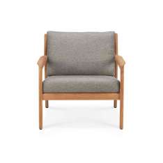 Ethnicraft Jack | Teak outdoor lounge chair - mocha