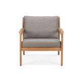 Ethnicraft Jack | Teak outdoor lounge chair - mocha